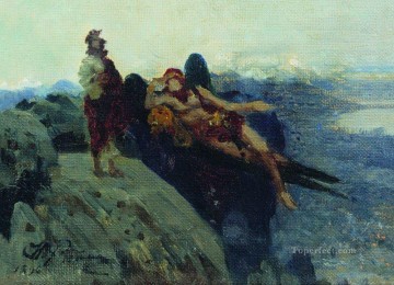  1896 Painting - temptation of christ 1896 Ilya Repin